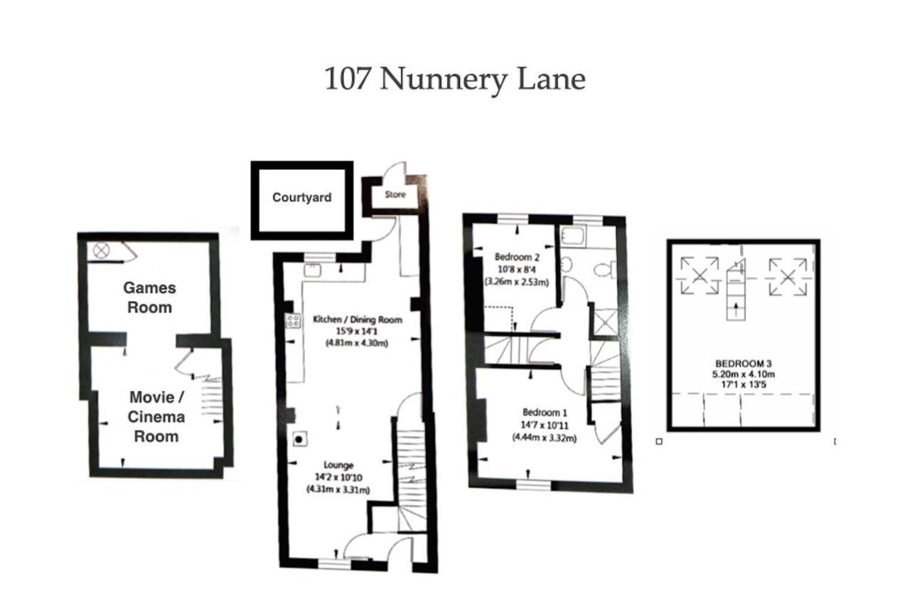 Spencer House & 107 & 109 Nunnery Lane Villa Йорк Екстериор снимка